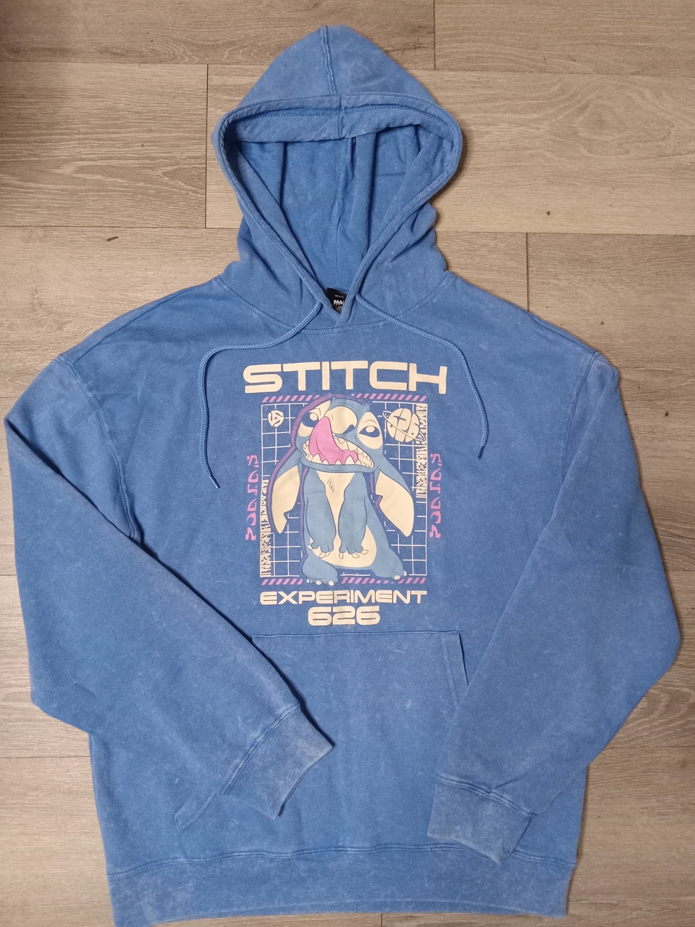 MAD Engine Blue Stitch Experiment 626 Graphic Hoodie